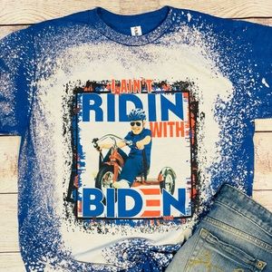I ain’t ridin with Biden graphic tee